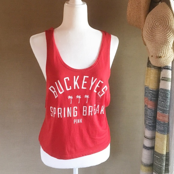 PINK Victoria's Secret Tops - VS PINK Ohio State Buckeyes Spring Break Tank XS